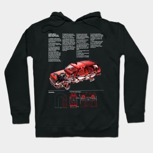 4x4 BLAZER - brochure cutaway Hoodie